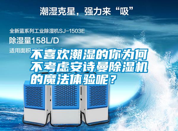 不喜歡潮濕的你為何不考慮安詩曼除濕機的魔法體驗呢？