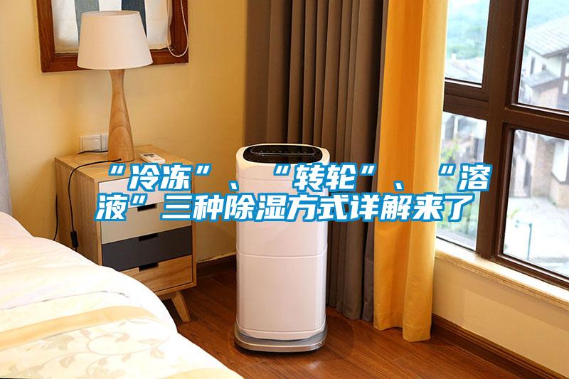 “冷凍”、“轉(zhuǎn)輪”、“溶液”三種除濕方式詳解來(lái)了