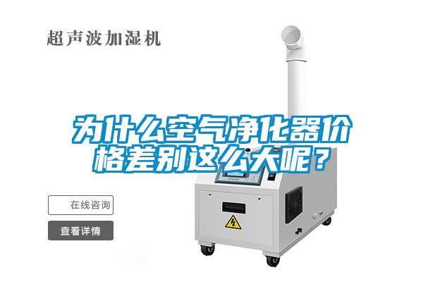 為什么空氣凈化器價(jià)格差別這么大呢？