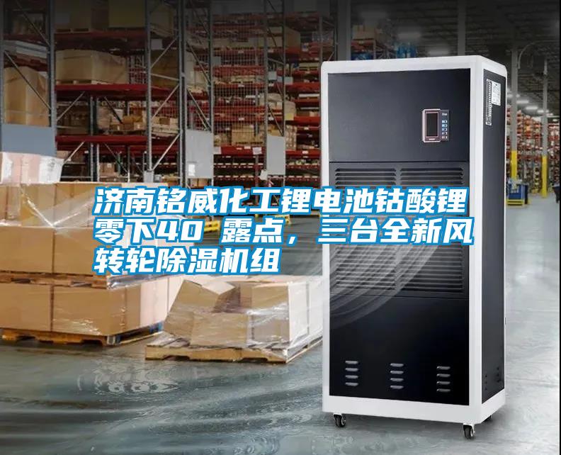 濟(jì)南銘威化工鋰電池鈷酸鋰零下40℃露點(diǎn)，三臺全新風(fēng)轉(zhuǎn)輪除濕機(jī)組