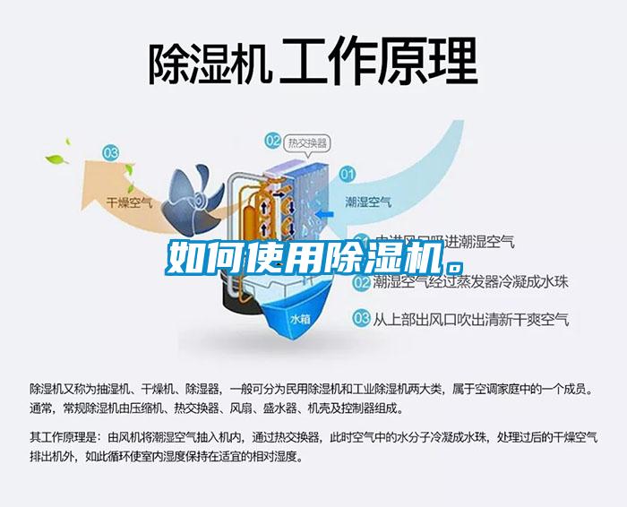 如何使用除濕機。