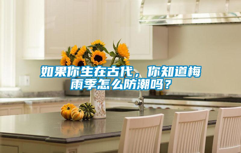如果你生在古代，你知道梅雨季怎么防潮嗎？