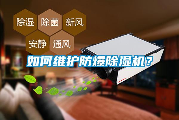 如何維護(hù)防爆除濕機(jī)？
