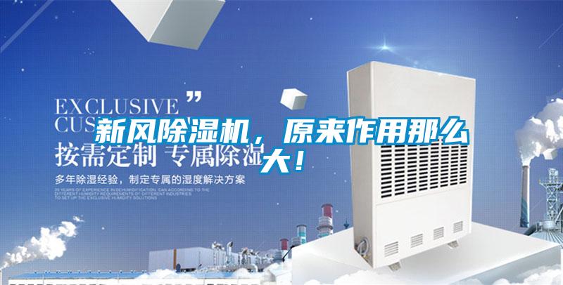 新風(fēng)除濕機(jī)，原來(lái)作用那么大！