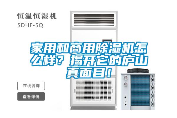家用和商用除濕機(jī)怎么樣？揭開它的廬山真面目！