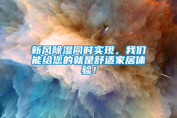 新風(fēng)除濕同時(shí)實(shí)現(xiàn)，我們能給您的就是舒適家居體驗(yàn)！