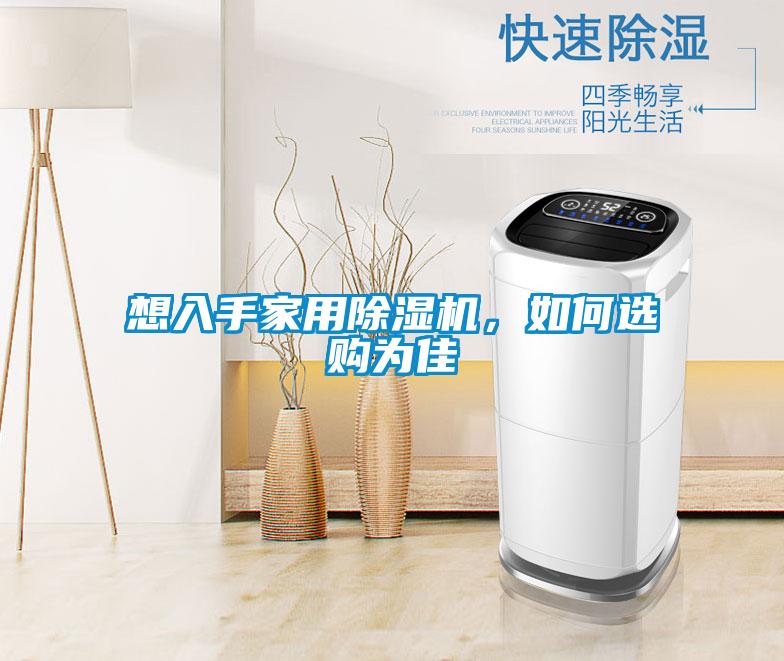 想入手家用除濕機，如何選購為佳