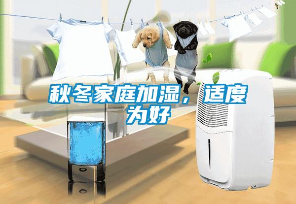 秋冬家庭加濕，適度為好