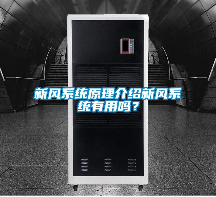 新風(fēng)系統(tǒng)原理介紹新風(fēng)系統(tǒng)有用嗎？