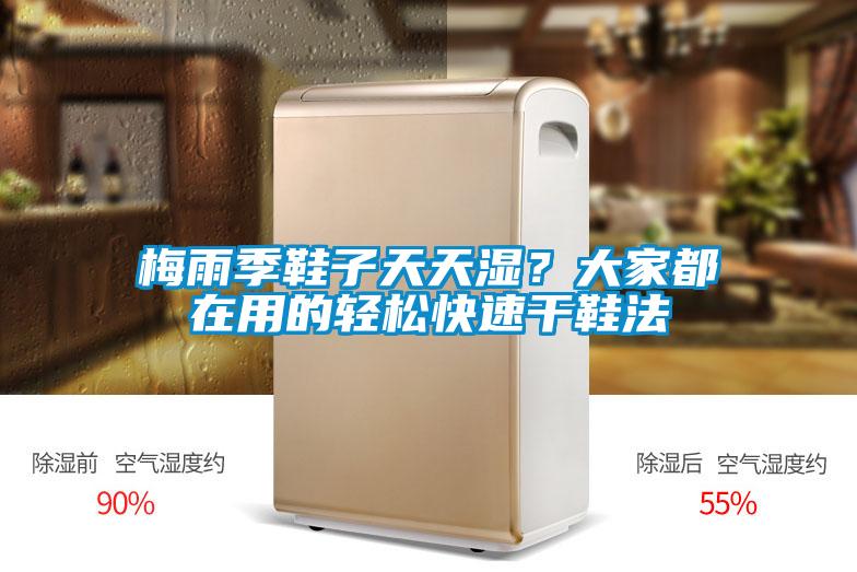 梅雨季鞋子天天濕？大家都在用的輕松快速干鞋法