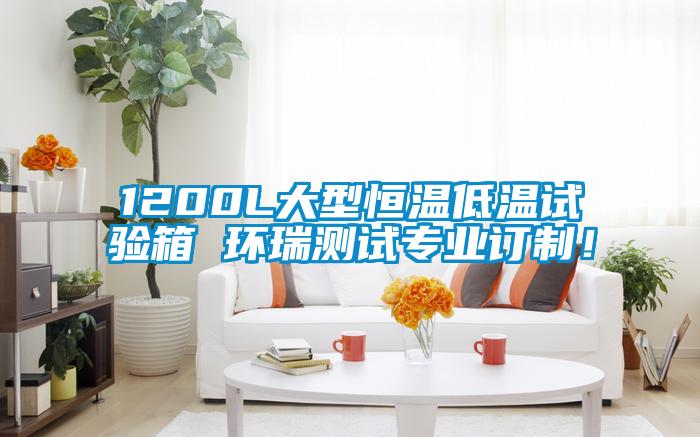 1200L大型恒溫低溫試驗箱 環(huán)瑞測試專業(yè)訂制！