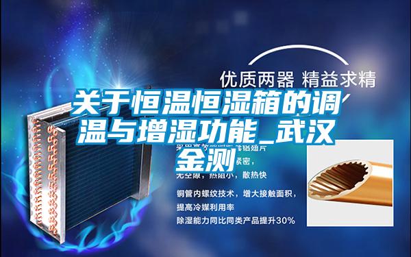 關于恒溫恒濕箱的調(diào)溫與增濕功能_武漢金測