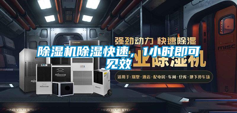 除濕機除濕快速，1小時即可見效