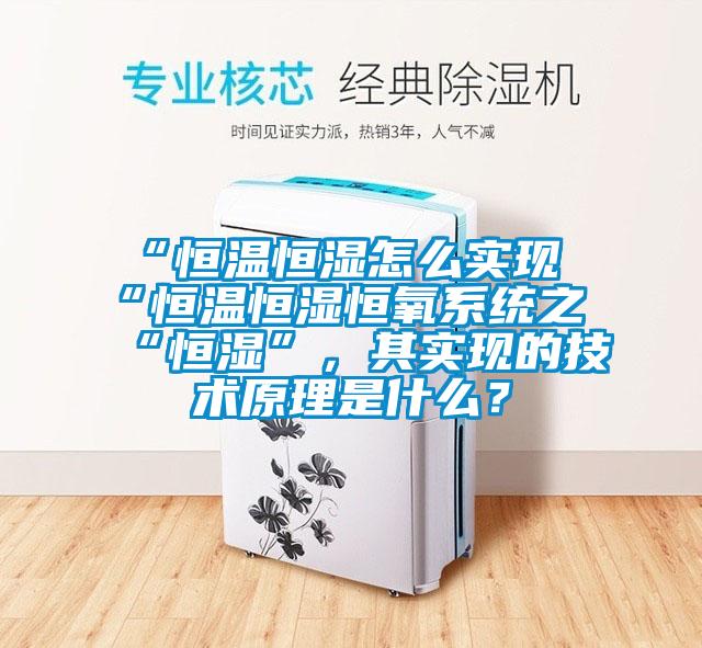 “恒溫恒濕怎么實(shí)現(xiàn)“恒溫恒濕恒氧系統(tǒng)之“恒濕”，其實(shí)現(xiàn)的技術(shù)原理是什么？