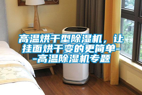 高溫烘干型除濕機(jī)，讓掛面烘干變的更簡(jiǎn)單--高溫除濕機(jī)專題