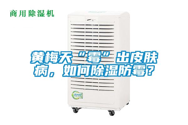 黃梅天“霉”出皮膚病，如何除濕防霉？