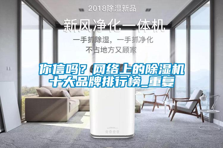 你信嗎？網(wǎng)絡上的除濕機十大品牌排行榜_重復