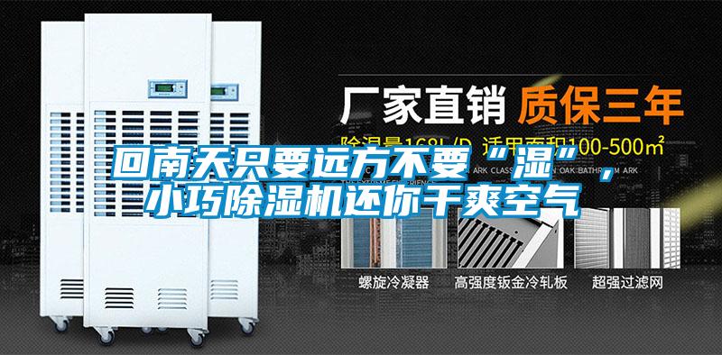 回南天只要遠(yuǎn)方不要“濕”，小巧除濕機(jī)還你干爽空氣