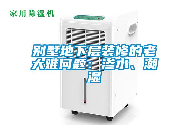 別墅地下層裝修的老大難問題：滲水、潮濕