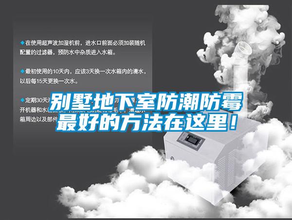 別墅地下室防潮防霉最好的方法在這里！