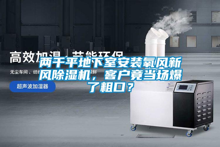 兩千平地下室安裝氧風(fēng)新風(fēng)除濕機，客戶竟當場爆了粗口？