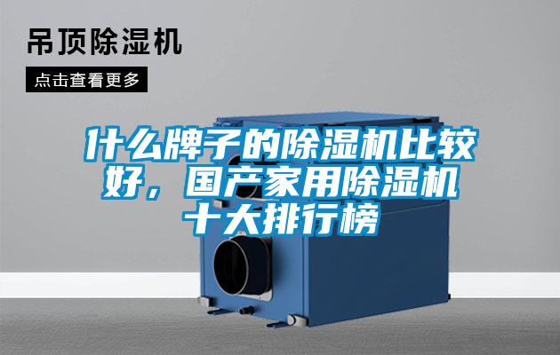什么牌子的除濕機比較好，國產(chǎn)家用除濕機十大排行榜