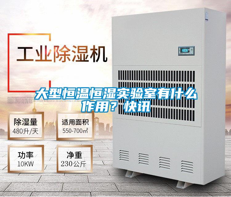 大型恒溫恒濕實驗室有什么作用？快訊