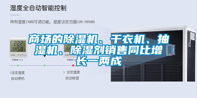 商場(chǎng)的除濕機(jī)、干衣機(jī)、抽濕機(jī)、除濕劑銷售同比增長(zhǎng)一兩成