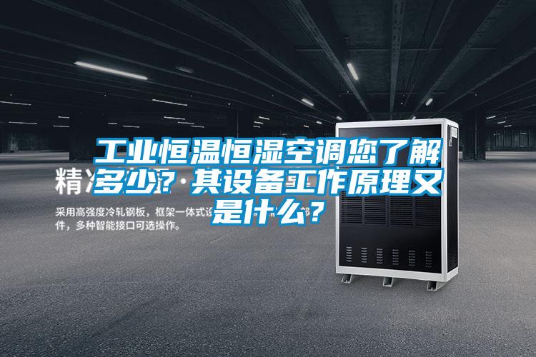 工業(yè)恒溫恒濕空調(diào)您了解多少？其設(shè)備工作原理又是什么？