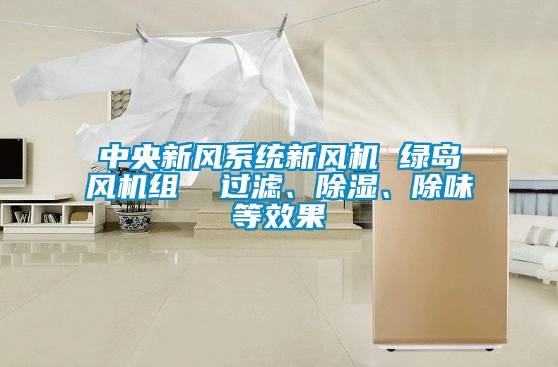 中央新風(fēng)系統(tǒng)新風(fēng)機(jī) 綠島風(fēng)機(jī)組  過(guò)濾、除濕、除味等效果