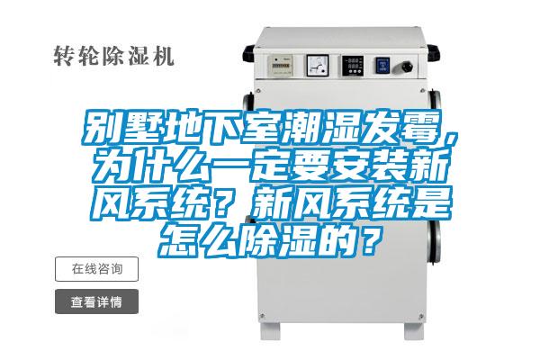 別墅地下室潮濕發(fā)霉，為什么一定要安裝新風(fēng)系統(tǒng)？新風(fēng)系統(tǒng)是怎么除濕的？