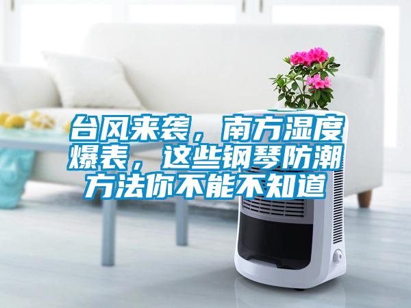 臺風(fēng)來襲，南方濕度爆表，這些鋼琴防潮方法你不能不知道