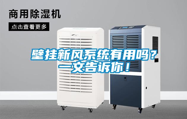壁掛新風(fēng)系統(tǒng)有用嗎？一文告訴你！