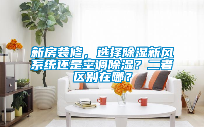 新房裝修，選擇除濕新風(fēng)系統(tǒng)還是空調(diào)除濕？二者區(qū)別在哪？