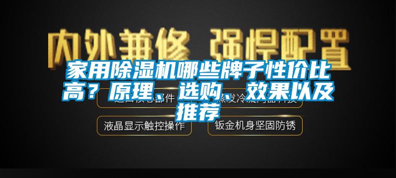 家用除濕機(jī)哪些牌子性?xún)r(jià)比高？原理、選購(gòu)、效果以及推薦
