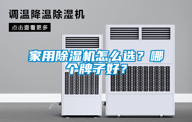 家用除濕機怎么選？哪個牌子好？