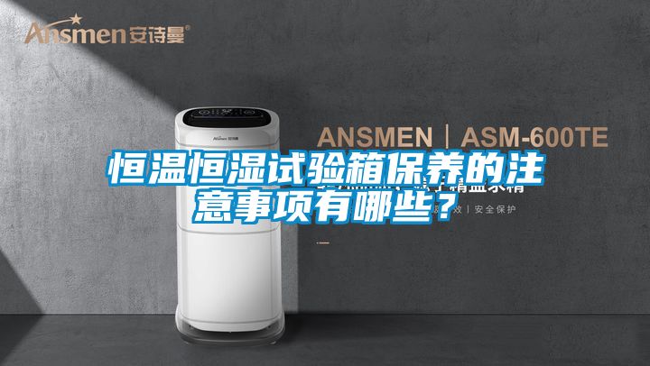 恒溫恒濕試驗箱保養(yǎng)的注意事項有哪些？