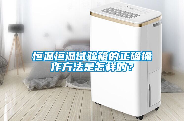 恒溫恒濕試驗(yàn)箱的正確操作方法是怎樣的？