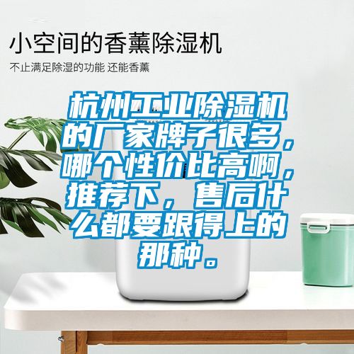 杭州工業(yè)除濕機(jī)的廠家牌子很多，哪個性價比高啊，推薦下，售后什么都要跟得上的那種。