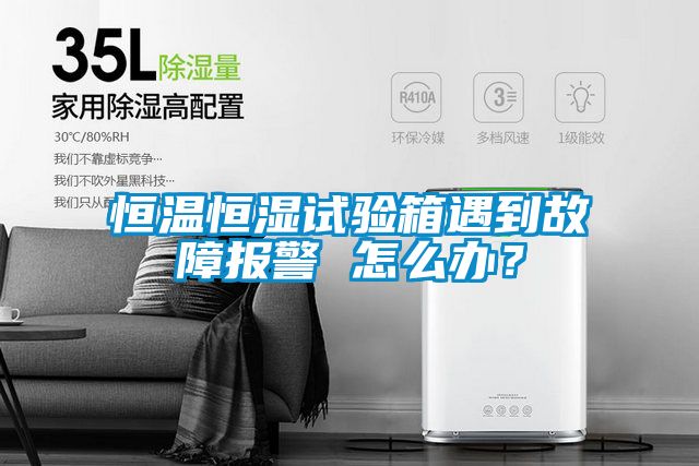 恒溫恒濕試驗(yàn)箱遇到故障報(bào)警 怎么辦？