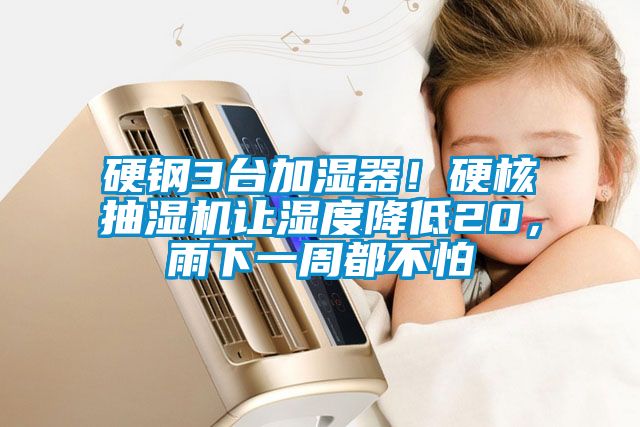 硬鋼3臺加濕器！硬核抽濕機(jī)讓濕度降低20，雨下一周都不怕