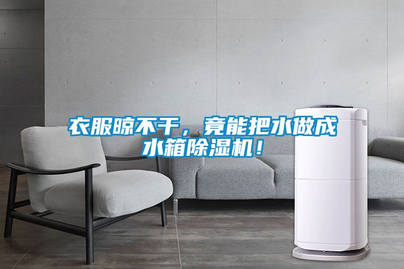 衣服晾不干，竟能把水做成水箱除濕機！