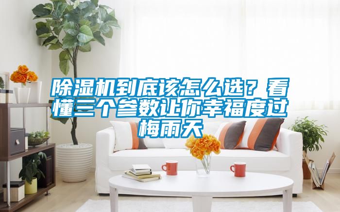 除濕機(jī)到底該怎么選？看懂三個(gè)參數(shù)讓你幸福度過梅雨天