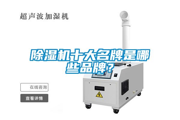 除濕機(jī)十大名牌是哪些品牌？