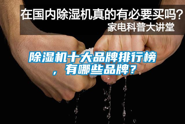 除濕機(jī)十大品牌排行榜，有哪些品牌？