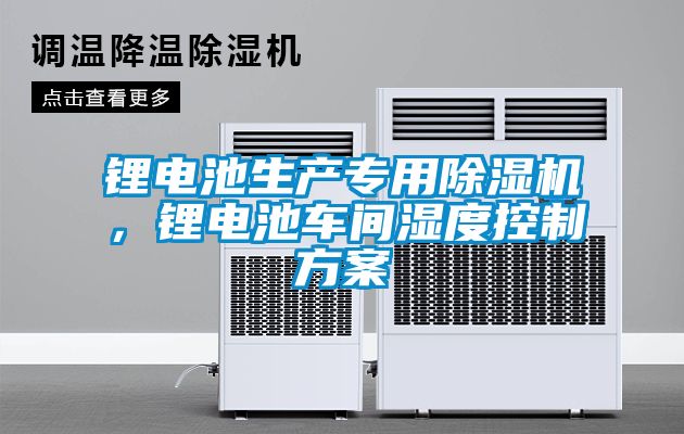 鋰電池生產(chǎn)專用除濕機(jī)，鋰電池車間濕度控制方案