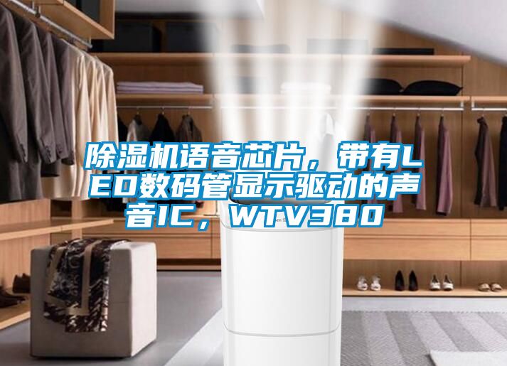 除濕機(jī)語(yǔ)音芯片，帶有LED數(shù)碼管顯示驅(qū)動(dòng)的聲音IC，WTV380