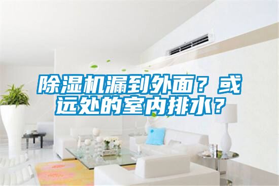 除濕機漏到外面？或遠(yuǎn)處的室內(nèi)排水？