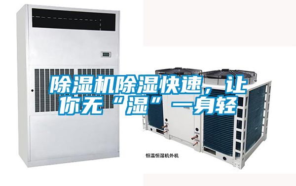 除濕機(jī)除濕快速，讓你無“濕”一身輕