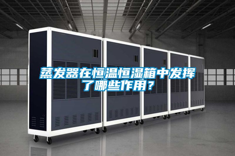 蒸發(fā)器在恒溫恒濕箱中發(fā)揮了哪些作用？